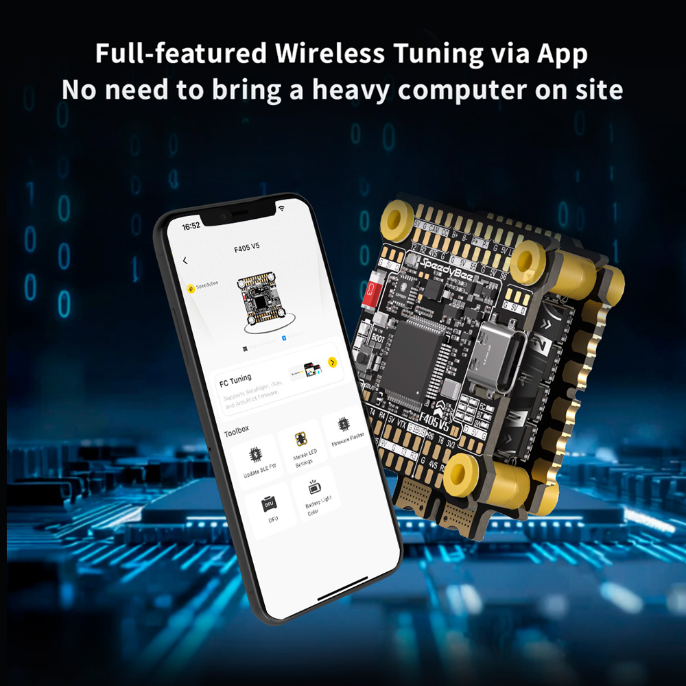 SpeedyBee F405 V5 Stack F405 V - огляд і ціна Foxeer Reaper F4 128K 65A Esc
