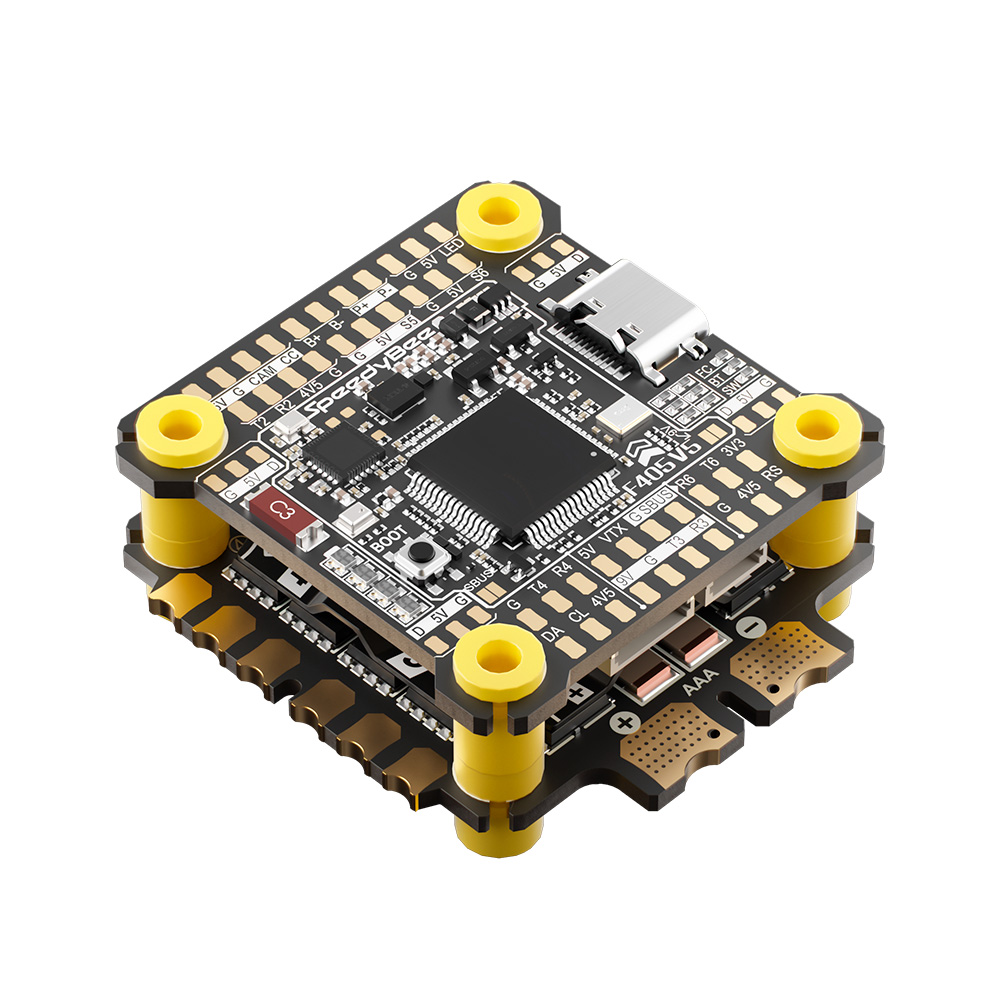 SpeedyBee F405 V5 Stack F405 V - огляд і ціна Foxeer Reaper F4 128K 65A Esc