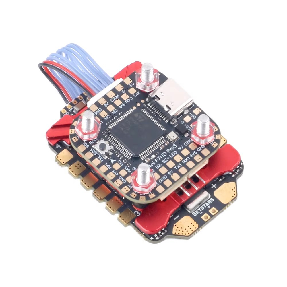 SKYSTARS 20×20 Mini Stack F722 - огляд і ціна Foxeer Reaper F4 128K 65A Esc
